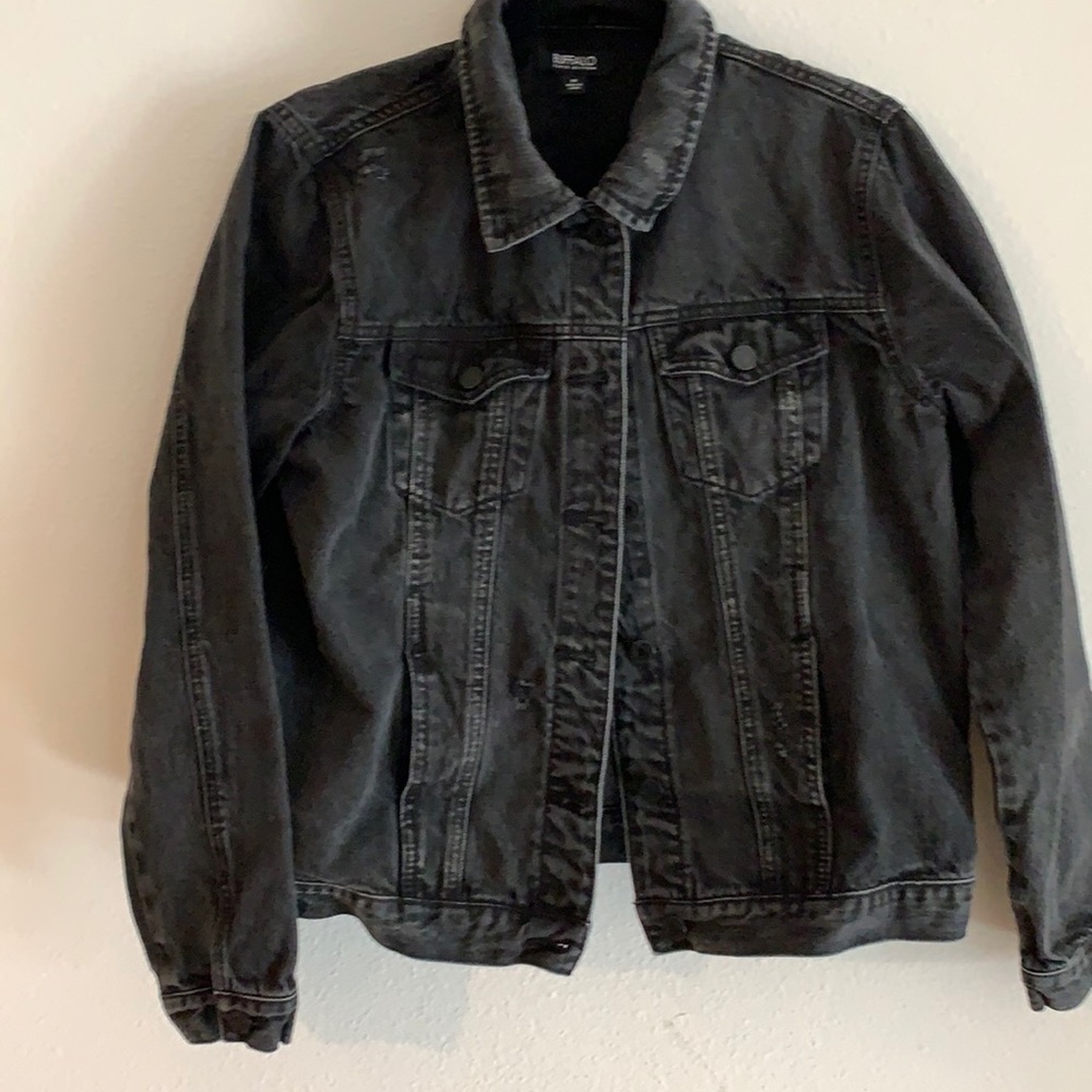 NEW. Buffalo women’s black denim jacket